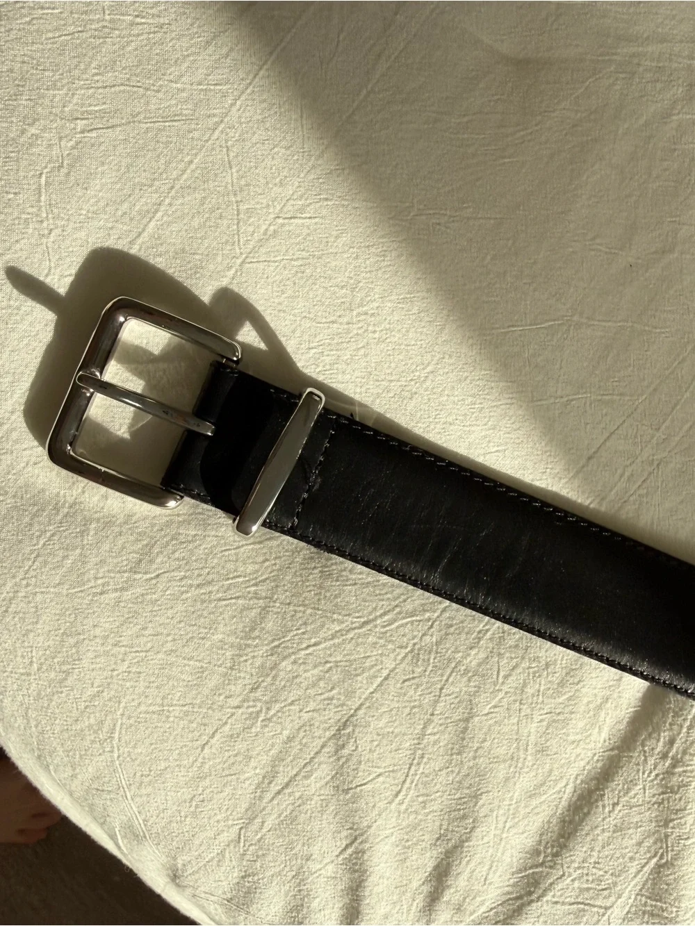 Aritzia Black Leather Belt